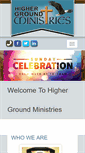 Mobile Screenshot of highergroundministries.org